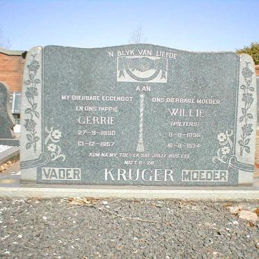 KRUGER Gerrie 1890-1957 &amp; Willie PIETERS 1898-1974