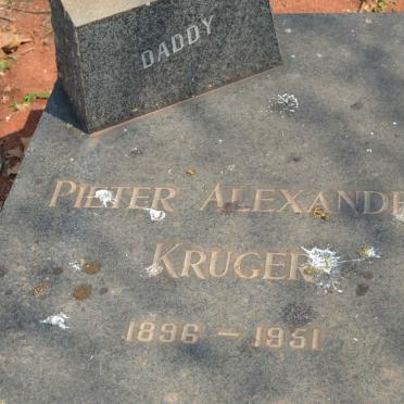 KRUGER Pieter Alexander 1896-1951