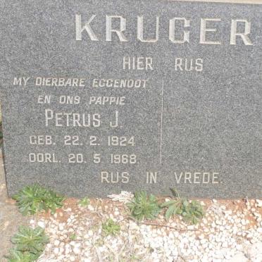 KRUGER Petrus J. 1924-1968