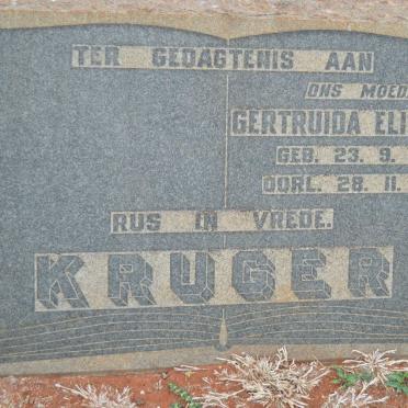 KRUGER Gertruida Elizabeth 1915-1947