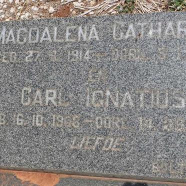 KROG Carl Ignatius 1906-1991 &amp; Magdalena Catharina 1914-198?