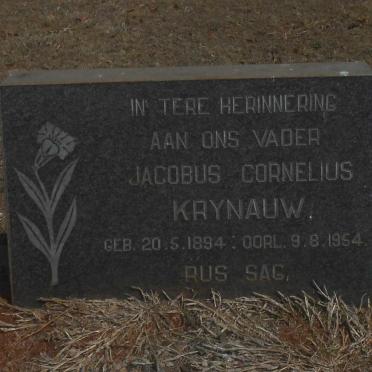 KRYNAUW Jacobus Cornelius 1894-1954