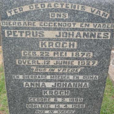 KROGH Petrus Johannes 1876-1927 &amp; Anna Johanna 1880-1966