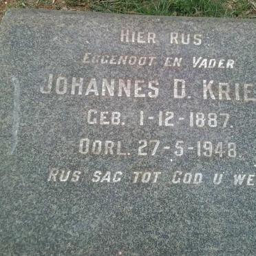 KRIEL Johannes D. 1887-1948