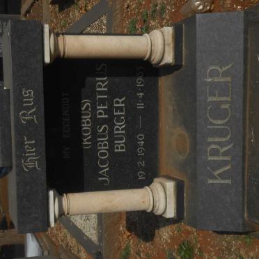KRUGER Jacobus Petrus Burger 1940-1965