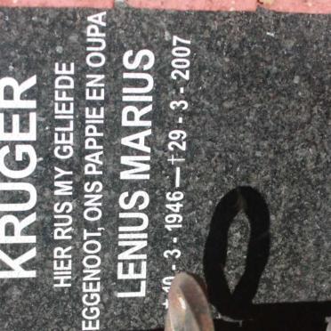 KRUGER Lenius Marius 1946-2007