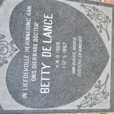 LANGE Betty, de 1928-1967