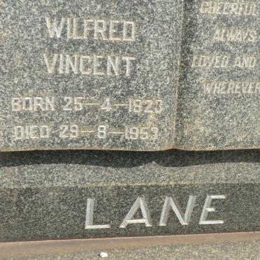 LANE Wilfred Vincent 1823-1953