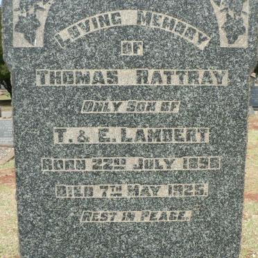 LAMBERT Thomas Rattray 1898-1925