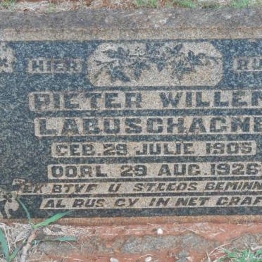 LABUSCHAGNE Pieter Willem 1905-1926