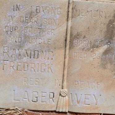 LAGERWEY Raymond Fredrick 1942-1976