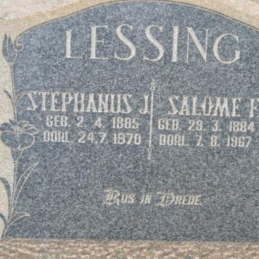 LESSING Stephanus J. 1885-1970 &amp; Salome F.1884-1967
