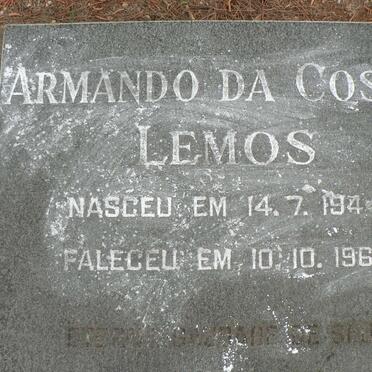 LEMOS Armanda Da Costa 1944-1964