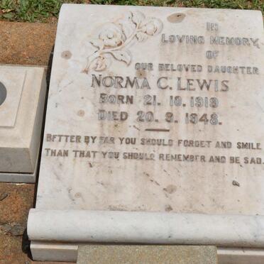 LEWIS Norma C. 1919-1948