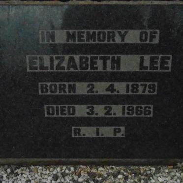 LEE Elizabeth 1879-1966