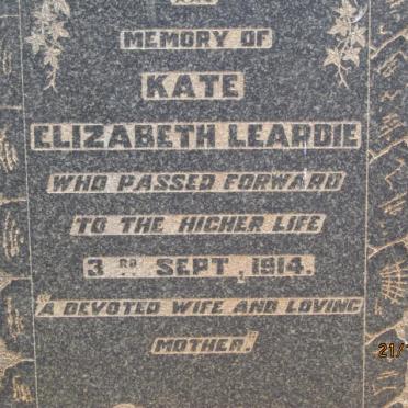 LEARDIE Kate Elizabeth -1914
