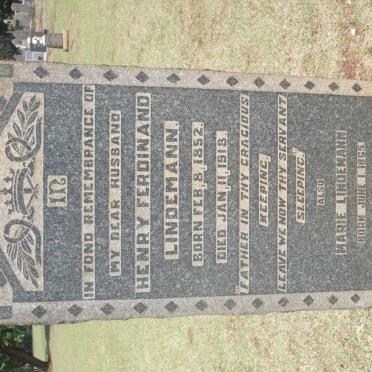 LINDEMANN Henry Ferdinand 1852-1918  &amp; Marie 1865-1955