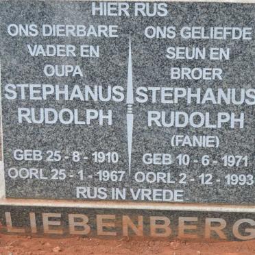 LIEBENBERG Stephanus Rudolph 1910-1967 :: LIEBENBERG Stephanus Rudolph 1971-1993