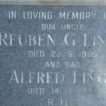 LINGS Reuben G. -1905 :: LINGS Alfred -1933