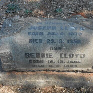 LLOYD Joseph 1870-1952 &amp; Bessie 1885-1965