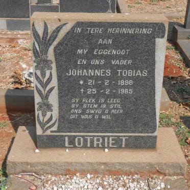 LOTRIET Johannes Tobias 1896-1965
