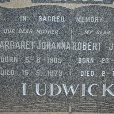 LUDWICK Robert Johannes 1904-1960 &amp; Margaret Johanna 1905-1973