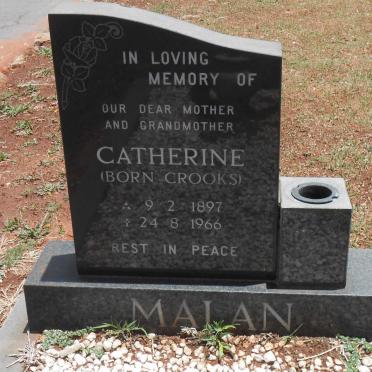 MALAN Catherine nee CROOKS 1897-1966