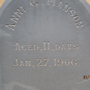 MANSON Anni G. -1906