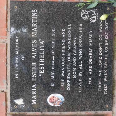 MARTINS Maria Ester Alves 1944-2011