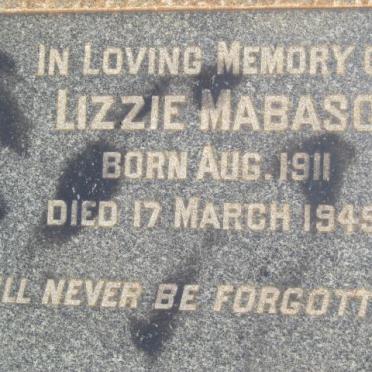 MABASO Lizzie 1911-1945