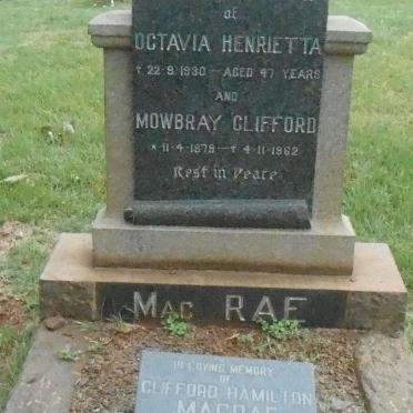 MacRAE Mowbray Clifford 1879-1962 &amp; Octavia Henrietta -1930 :: MacRAE Clifford Hamilton 1911-1996
