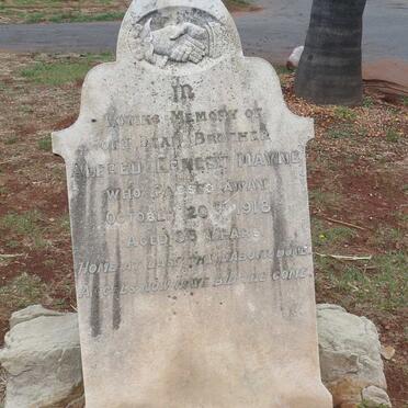 MAYNE Alfred Ernest -1918