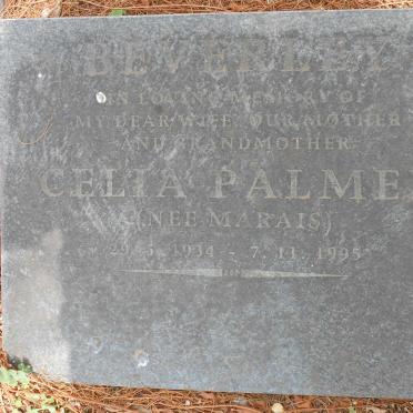 MARAIS Christopher Gerhardus 1903-1966 & Edna Grace PALMER 1908-1967 :: BEVERLEY Celia Palmer nee MARAIS 1934-19??