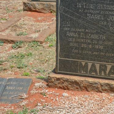 MARAIS Sarel Johannes 1871-1949 &amp; Anna Elizabeth VENTER 1880-1970