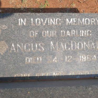 MacDONALD Angus -1964