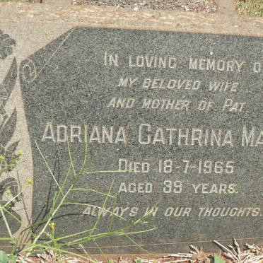 MASLIN Adriana Cathrina -1965