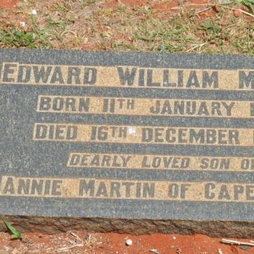 MARTIN Edward William 1914-1947