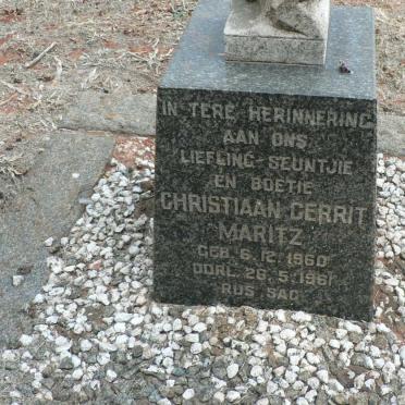 MARITZ Christiaan Gerrit 1960-1961