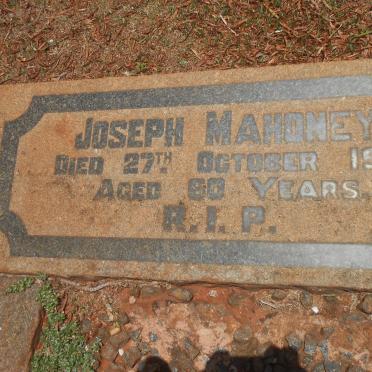 MAHONEY Joseph -1923 &amp; Annie -1934