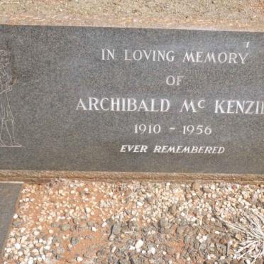 McKENZIE Archibald 1910-1956