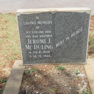 McDULING Jerome J. 1948-1966