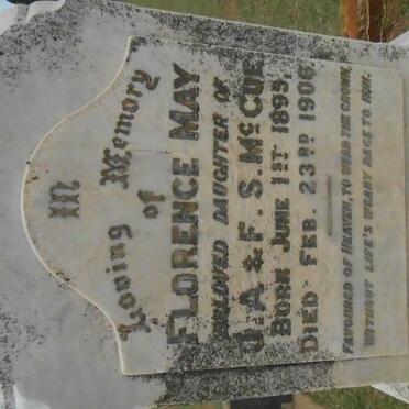 McCUE Florence May 1895-1906