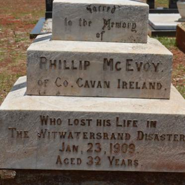 McEVOY Phillip -1909