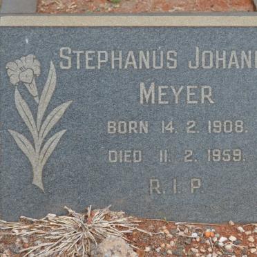 MEYER Stephanus Johannes 1908-1959