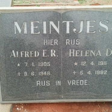 MEINTJES Alfred E.R. 1905-1948 &amp; Helena D. 1911-1992