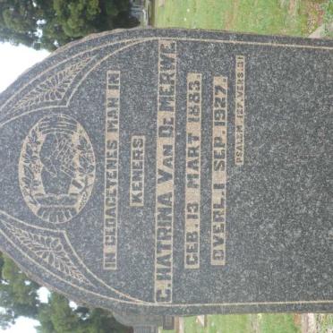 MERWE C. Hatrina, van de 1883-1927