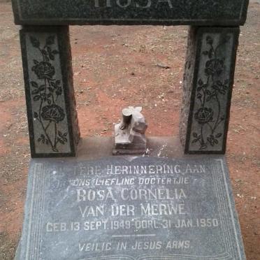 MERWE Rosa Cornelia, van der 1949-1950