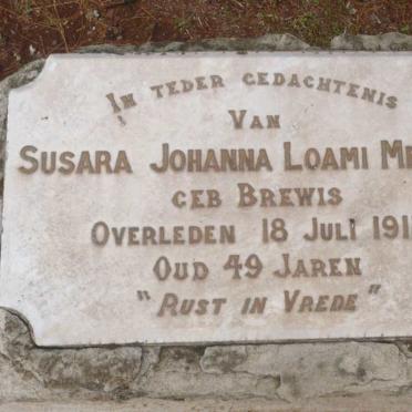 MEIRING Susara Johanna Loami nee BREWIS -1911