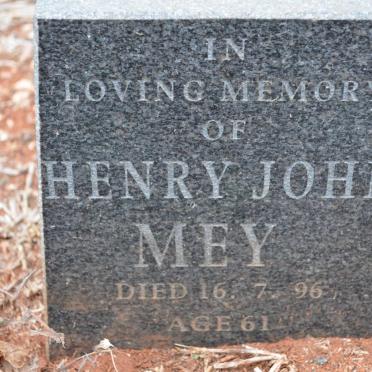 MEY Henry John -1996