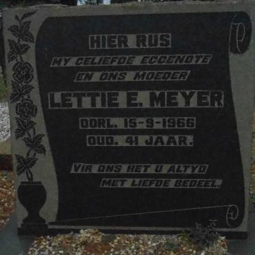 MEYER Lettie E. -1966